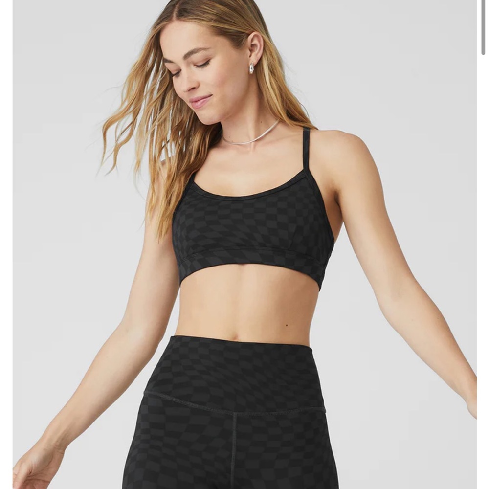 NWT Alo checkered gratitude bra